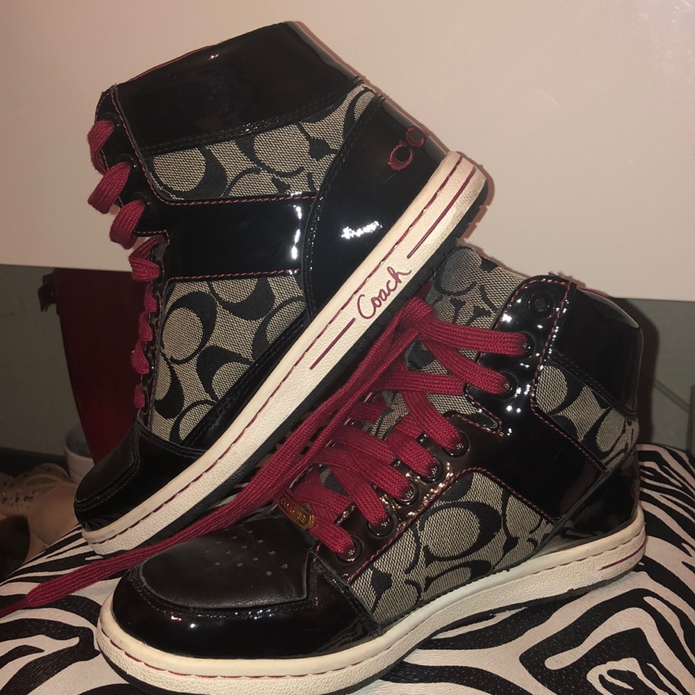 Authentic Coach high top sneakers
